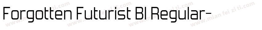 Forgotten Futurist Bl Regular字体转换